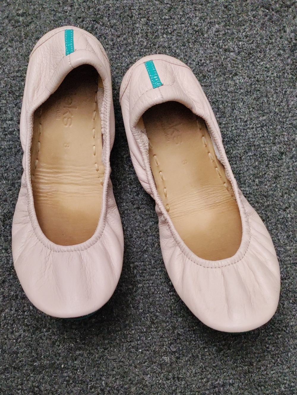 Tieks Soft Pink Leather Ballet Flats
